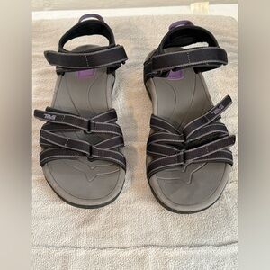 Teva Women's Tirra Sandal Black/Grey Size 8.5 M US 4266 - BKGY hiking